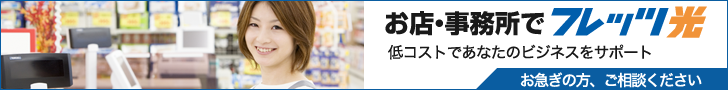 お店・事務所でフレッツ光　低コストであなたのビジネスをサポート